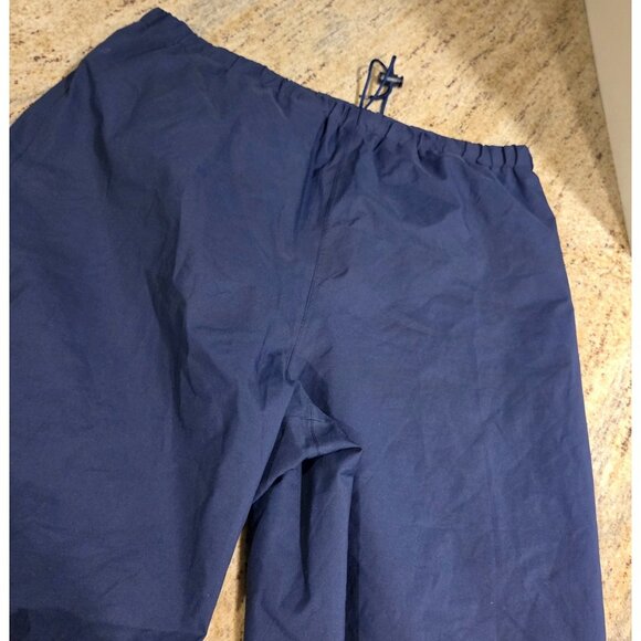 Vtg Eddie Bauer Gore Tex Windbreaker Pants Mens M Blue Drawstring Zip Ankle - Picture 12 of 16